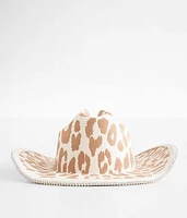 Fame Accessories Cheetah Glitz Cowboy Hat