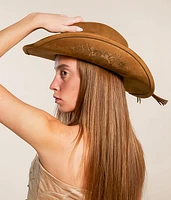 Floral Embroidered Cowboy Hat