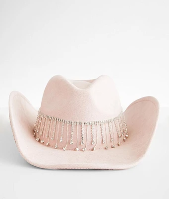 Rhinestone Fringe Cowboy Hat