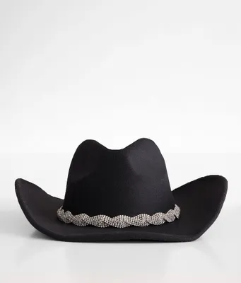 Fame Accessories Rhinestone Band Cowboy Hat