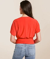 Surplice Side Tie Top