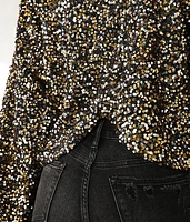 Sequin Eyelash Top