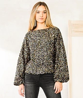 Sequin Eyelash Top