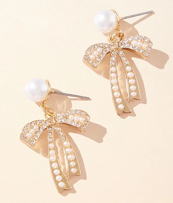 boutique by BKE Glitz Bow Earring