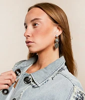 Stone Heart Earring
