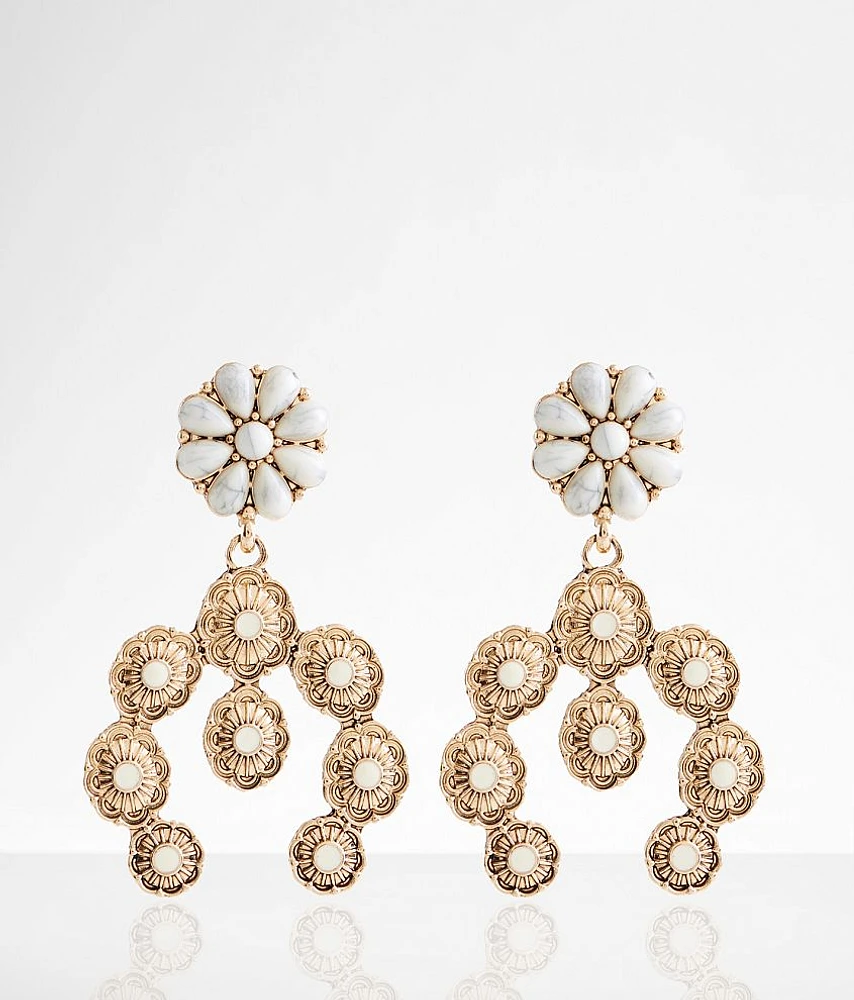 boutique by BKE Howlite Floral Earring