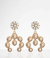 boutique by BKE Howlite Floral Earring