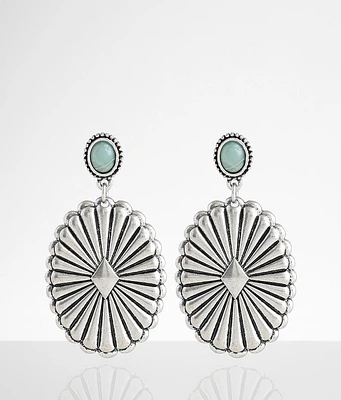 BKE Embossed Metal Earring