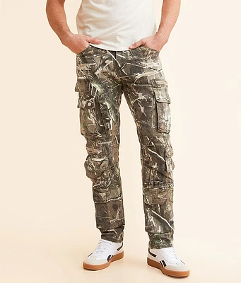 First Row Utility Camo Cargo Straight Stretch Jean