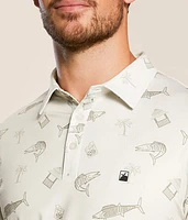 Whiskey Wahoo Performance Polo