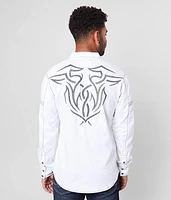 Embroidered Athletic Stretch Shirt