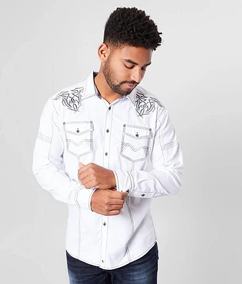 Embroidered Athletic Stretch Shirt