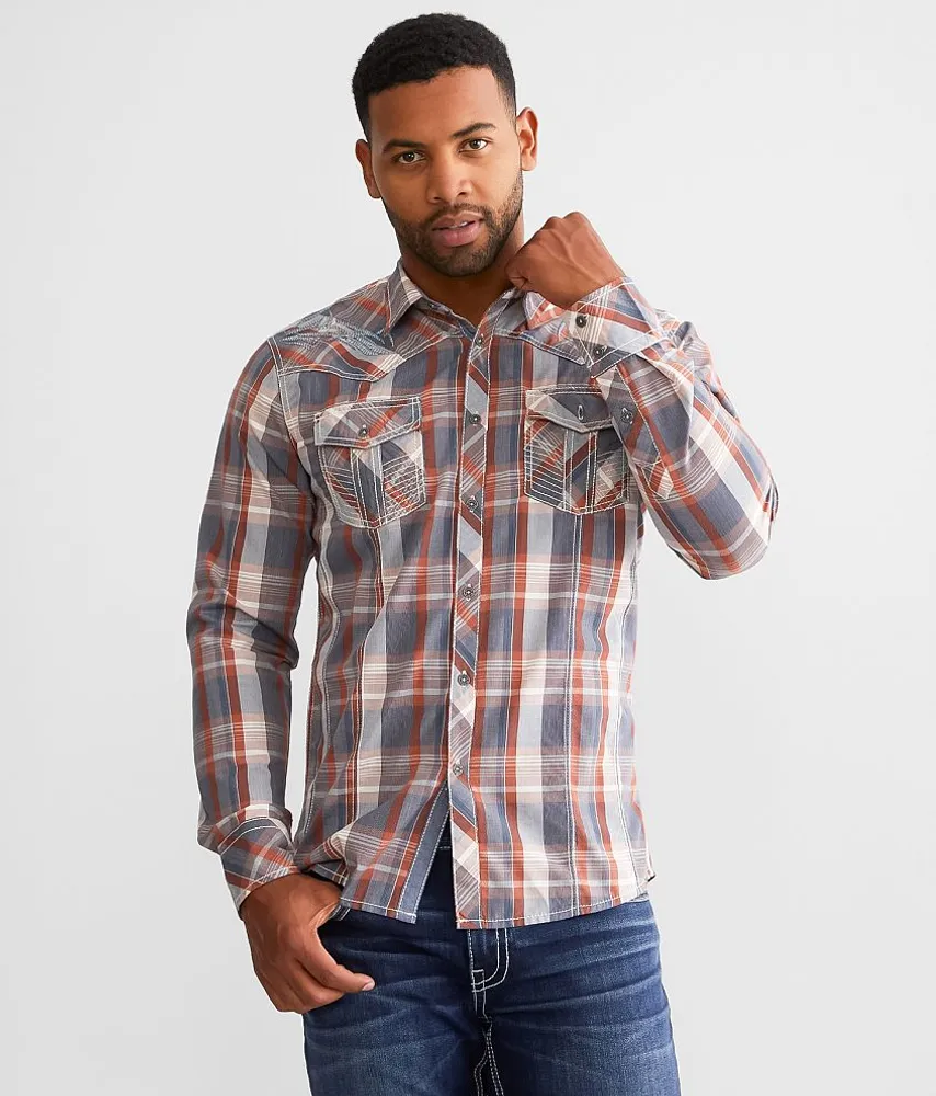 Buckle Black Plaid Athletic Shirt