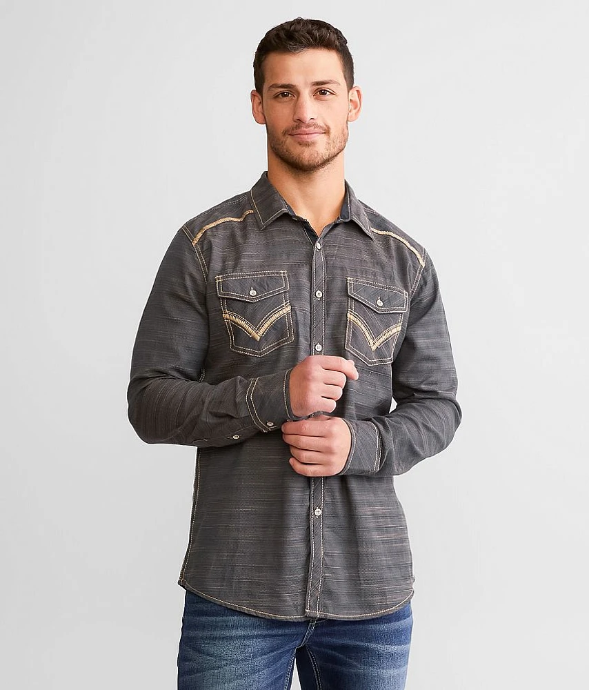 Buckle Black Marled Athletic Shirt