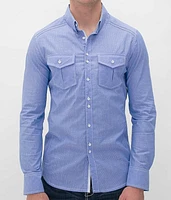 Buckle Black Polished Hidden Stretch Shirt