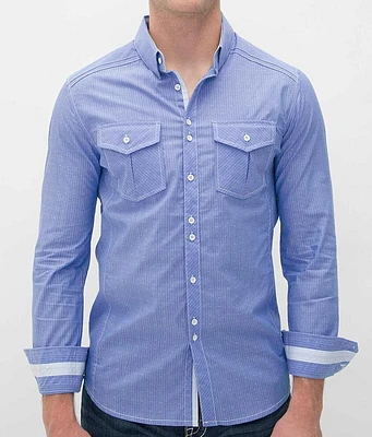 Buckle Black Polished Hidden Stretch Shirt