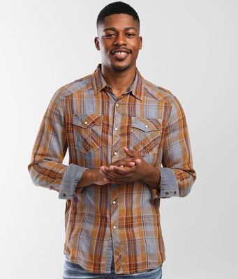 BKE Vintage Plaid Standard Shirt