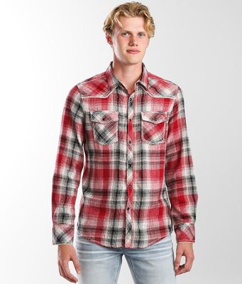 BKE Vintage Plaid Standard Shirt