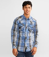 Washed Plaid Tailored Shirt