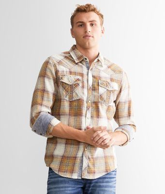 BKE Vintage Plaid Standard Shirt