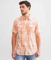 BKE Vintage Washed Plaid Standard Shirt