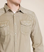 Washed Athletic Stretch Shirt