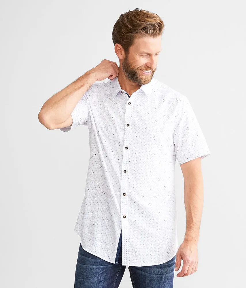 J.B. Holt Polka Dot Athletic Performance Stretch Shirt