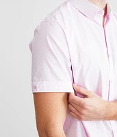 Tonal Checkered Standard Stretch Shirt