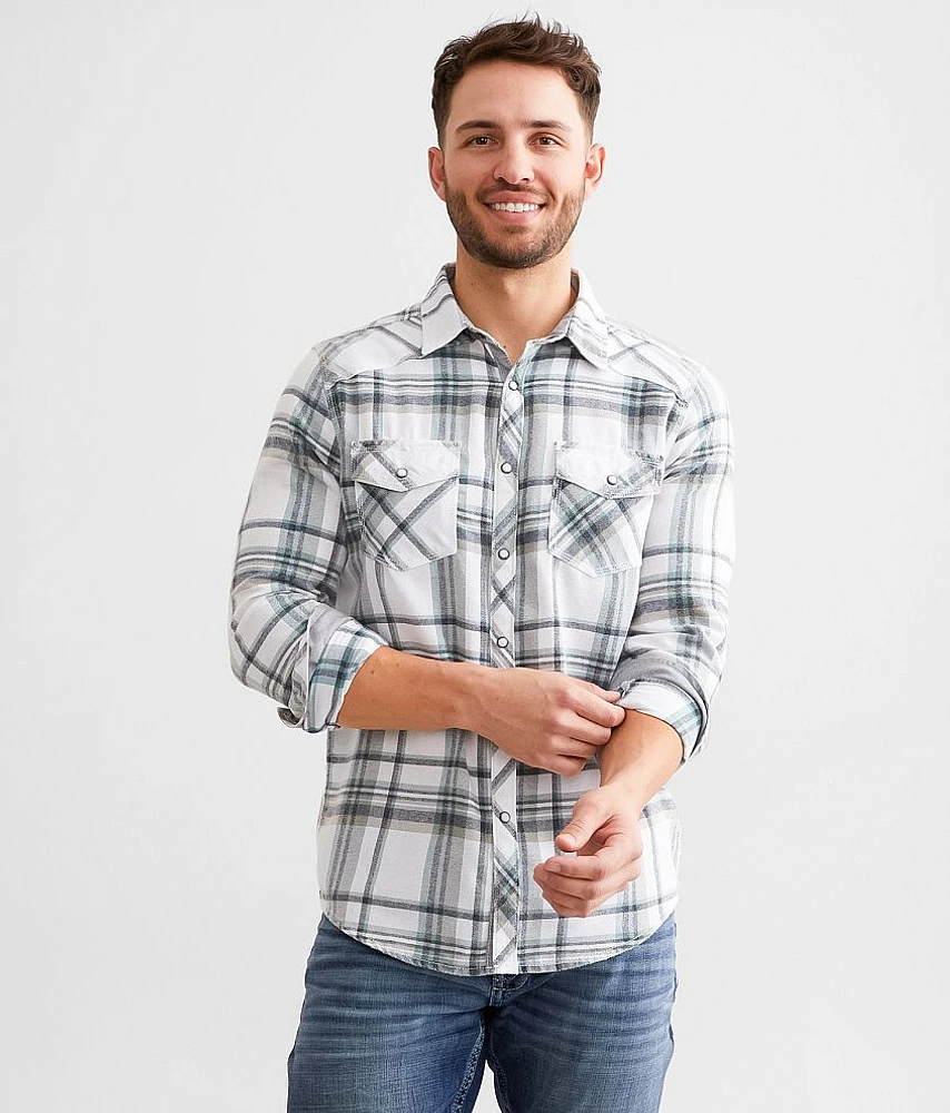 BKE Vintage Brushed Plaid Standard Shirt