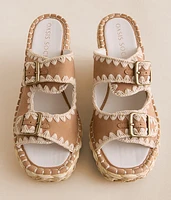 Rae Embroidered Wedge Sandal