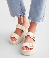 Deals Double Buckle Platform Sandal