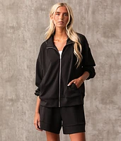 Mock Neck Cardigan