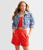 Quilted Stitch Shorts