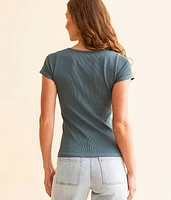 Ribbed Contour Top