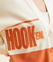 Texas Hook 'Em Horns Cardigan Sweater