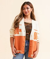 Texas Hook 'Em Horns Cardigan Sweater