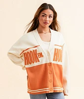 Texas Hook 'Em Horns Cardigan Sweater