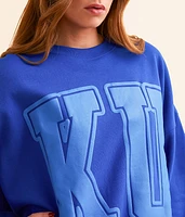 Kansas Varsity Oversized Pullover
