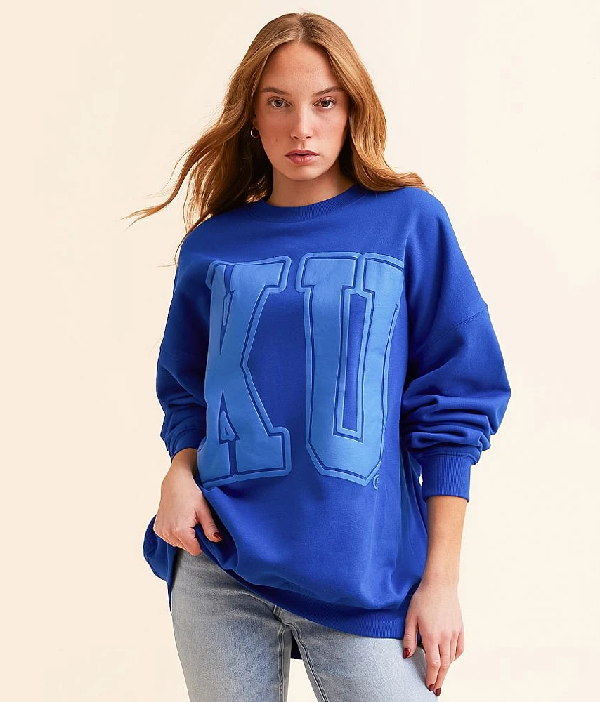 Gameday SOCIAL Kansas Varsity Oversized Pullover