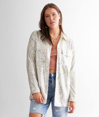 Gee Clothing Sequin Shacket