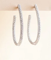 3 Pack Glitz Oblong Earring Set