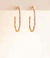 3 Pack Glitz Oblong Earring Set