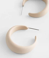 Matte Hoop Earring