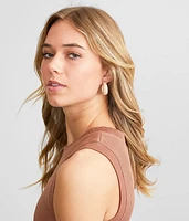 Matte Hoop Earring