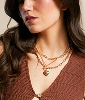 3 Pack Heart Necklace Set