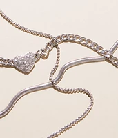 3 Pack Heart Necklace Set