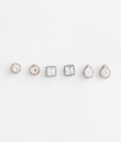 boutique by BKE 3 Pack Glitz Earring Set