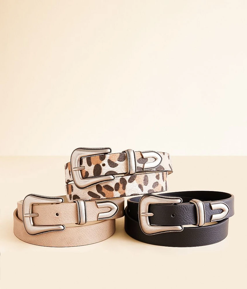 BKE 3 Pack Mixed Belt Set