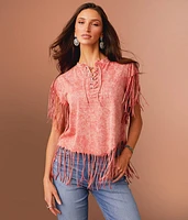 Washed Fringe T-Shirt