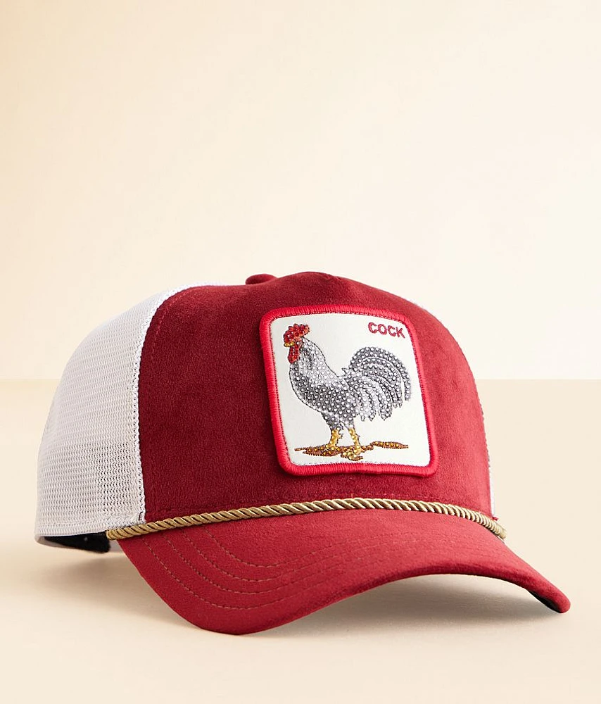 Goorin Bros. Garnet Rooster Velvet Trucker Hat